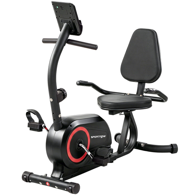 Rower treningowy poziomy, aplikacja Bluetooth, 8-stopniowy opór magnetyczny