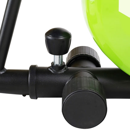 Recumbent Magnetic Stationary Bike, Black/Green