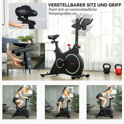 Magnetic resistance recumbent exercise bike with LCD and holder