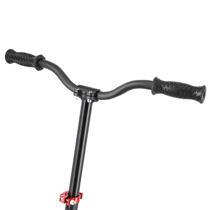 Red Kick Scooter, Adjustable Height, Foldable Design