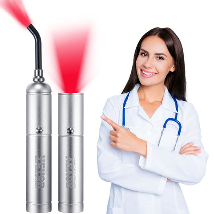 Red Light Therapy Wand With Removable Tip, 5 Wavelengths