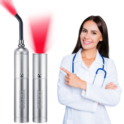 Red Light Therapy Wand With Removable Tip, 5 Wavelengths