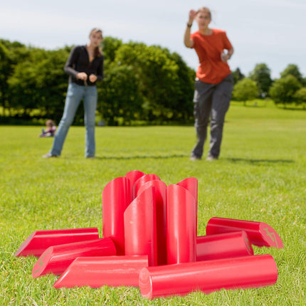 Red cube game with bag