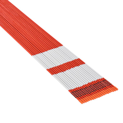 Reflective Driveway Markers, 100-Pack 72-In Fiberglass