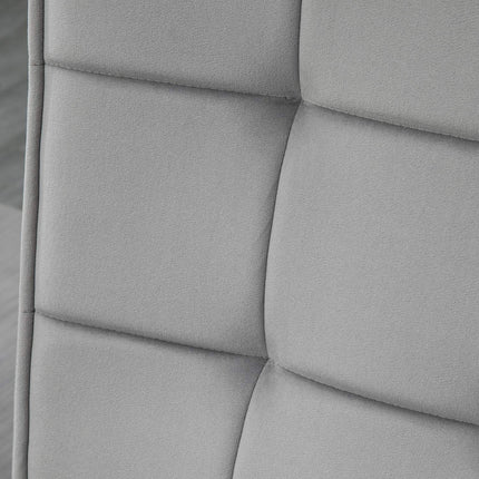Gray Relax Chair & Ottoman Set, Velvet Upholstery, Comfortable Cushions