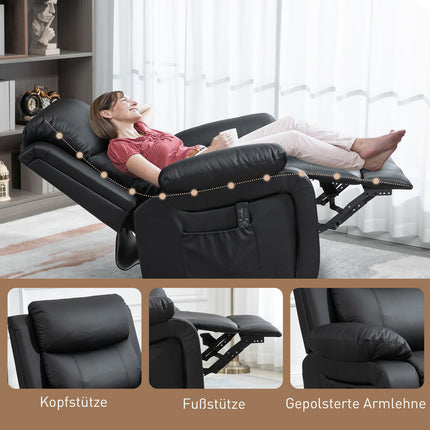 Massage armchair with rocking, 8-point vibration