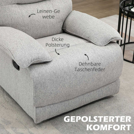 Lounger with swivel, footrest - living room & bedroom