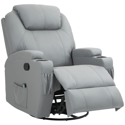 Electric massage chair with swivel and tilt functions