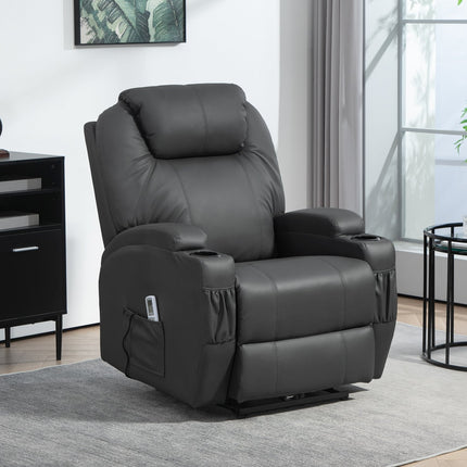 Electric massage chair with cup holder