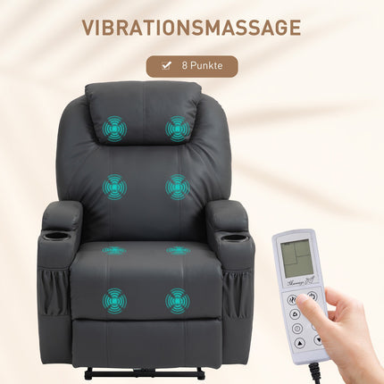 Electric massage chair with cup holder
