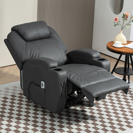 Electric massage chair with cup holder
