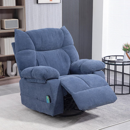 Electric massage chair with heat and swivel