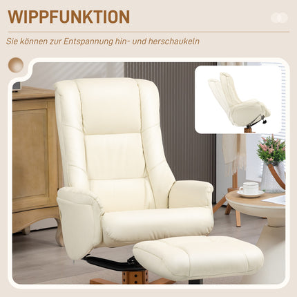 Lounger with rocker & high backrest for living room