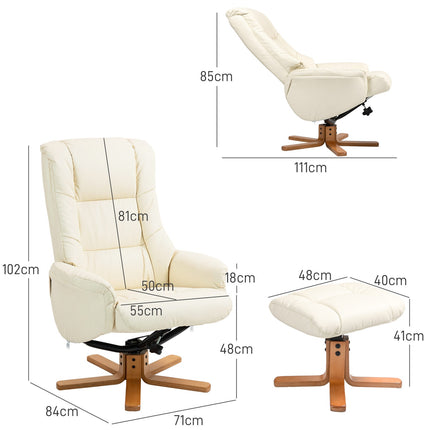 Lounger with rocker & high backrest for living room