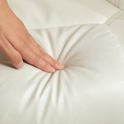 Lounger with rocking and lying function, cream