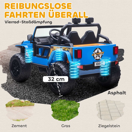 Remote Control Kids Electric Car, 12V Battery, Parent-Child Seat