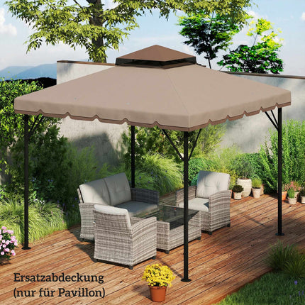 Replacement Canopy for 3x3m Gazebo, UPF 30+ Polyester
