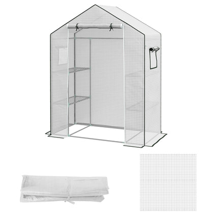 Greenhouse film replacement cover with UV protection, 140x73x190 cm