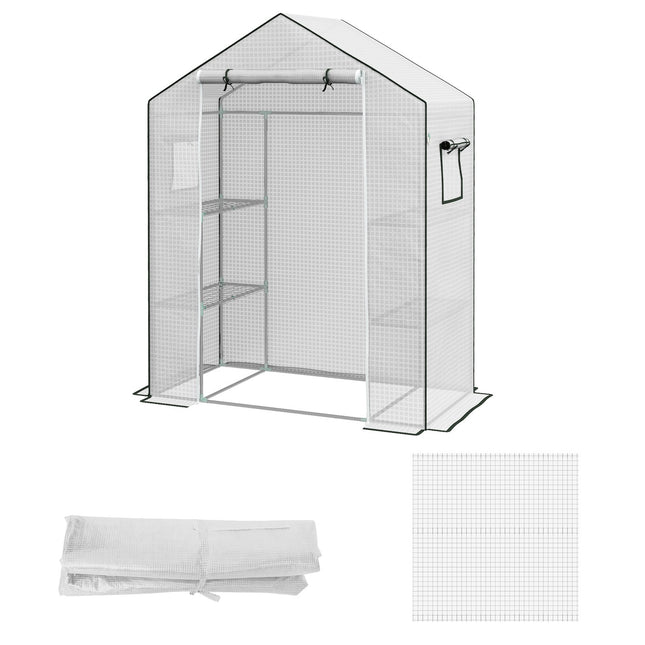 Greenhouse film replacement cover with UV protection, 140x73x190 cm