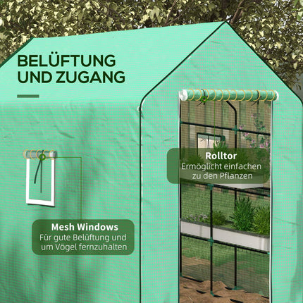 Greenhouse PE Film Cover, UV protection, 140x213x190 cm