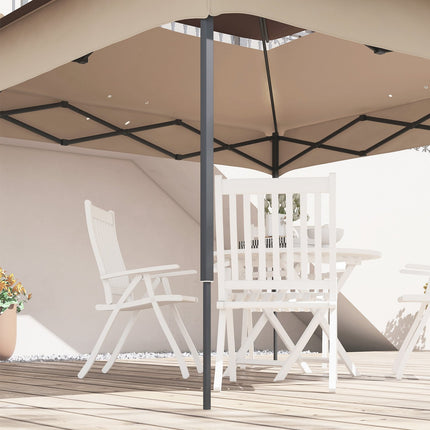 Gazebo roof replacement 3.25m, coffee polyester