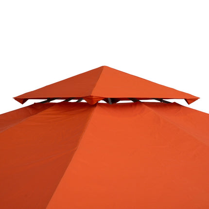 Replacement gazebo roof, rust red polyester, 3x3M