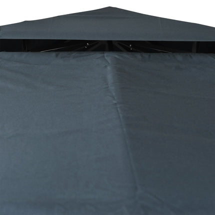 Carbon gray polyester roof for 3x3M Metal Gazebo