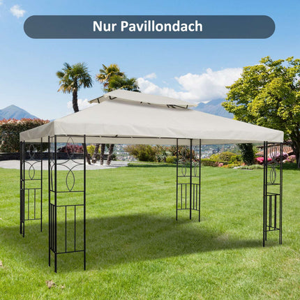 Creamy white polyester roof for 4x3M Metal Gazebo