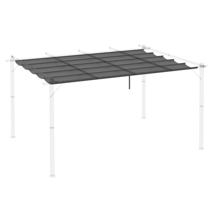 Pergola Replacement roof 3.5x2.5m, dark grey, with drainage