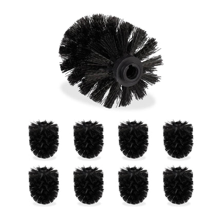 Replacement brush head for toilet brush Set of 9