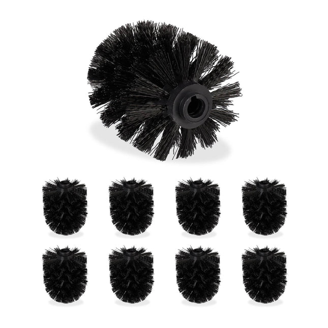Replacement brush head for toilet brush Set of 9