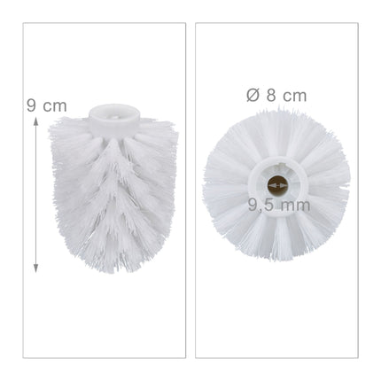 Replacement kit for toilet brush head 9.5 mm D=8 cm
