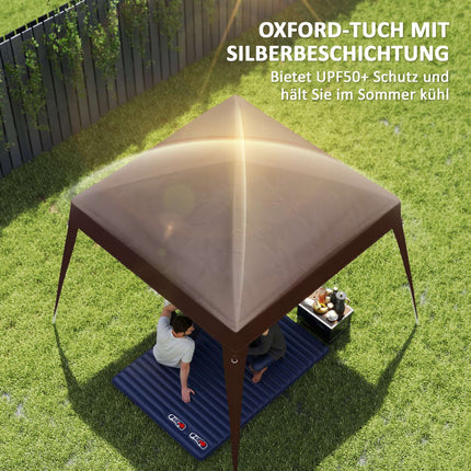 3x3m water-repellent pavilion roof, winter and storm proof