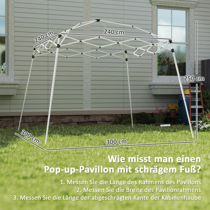 Dark gray 3x3m water-repellent pavilion replacement roof