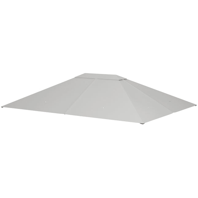 Light gray pavilion roof replacement 4x3m, UV 30+, water repellent