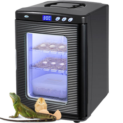 Reptile Egg Incubator, 25L Digital, 5–42C, 12V/110V