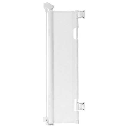 Retractable Baby Gate 1430 mm Wide, Mesh, Lock, White