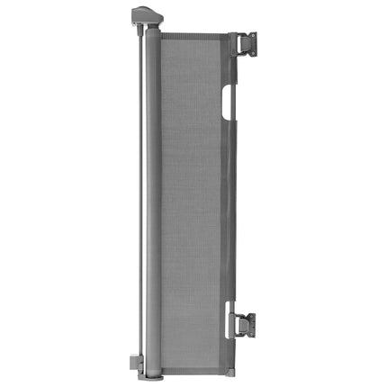 Retractable Baby Gate 1450 mm Wide, Mesh, Lock, Gray
