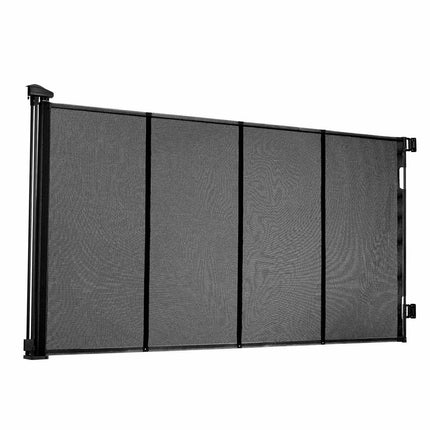 Retractable Baby Gate, 163 in Extra Wide, Black
