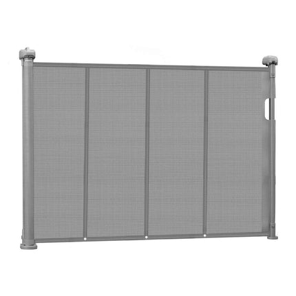 Retractable Baby Gate, 34 In Tall, Extends 55 In, Mesh