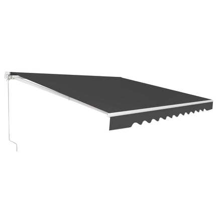 Retractable Balcony Awning, 400x250 cm, Grey, Sun Protection