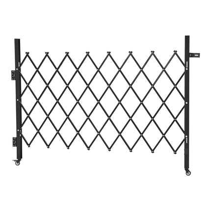 Retractable Folding Security Gate, Steel, 170 x 131 cm