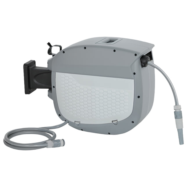 Retractable Garden Hose Reel with Wall Mount, 30m Length