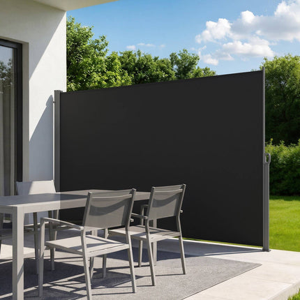Retractable Side Awning 180x300 cm, Waterproof Privacy Screen