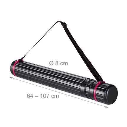 Retractable poster roll