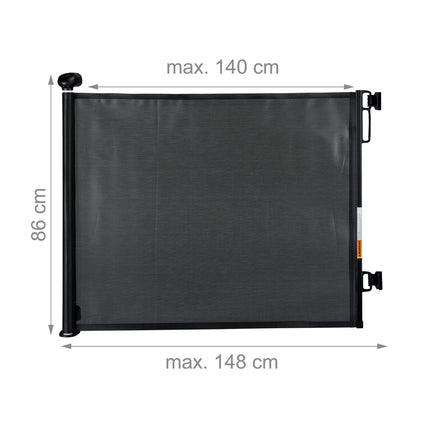 Retractable safety gate
