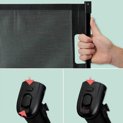 Retractable safety gate