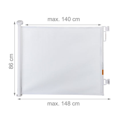 Retractable safety gate