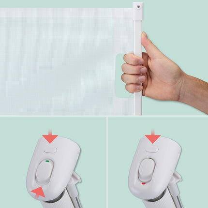 Retractable safety gate