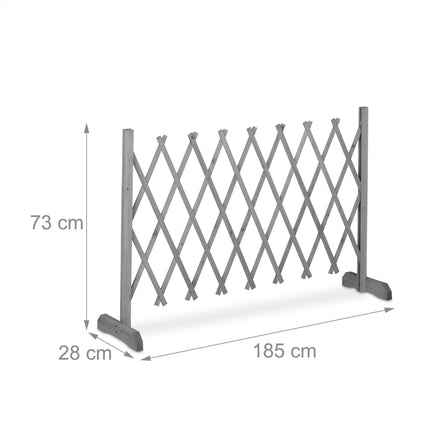 Retractable trellis gray